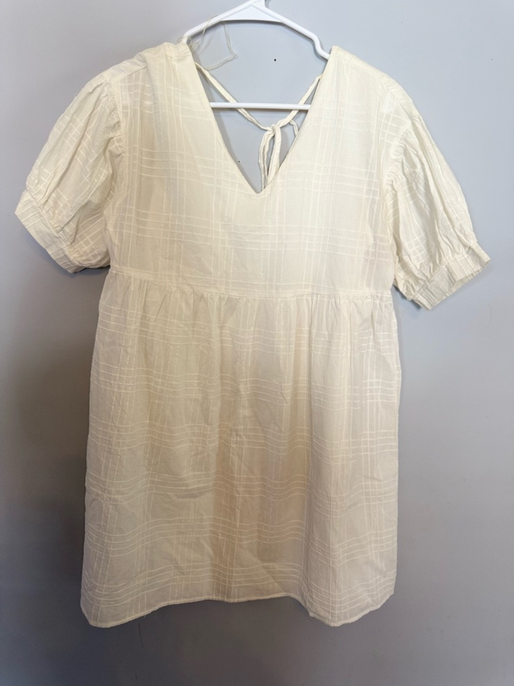ANDRÉE BY UNIT Ivory Textured Babydoll Top